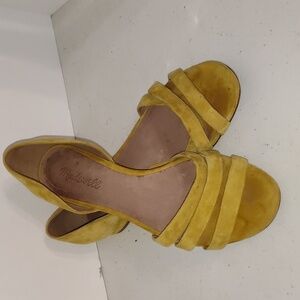 Madewell mustard yellow  shoes, size 8